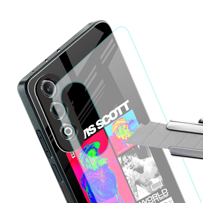 travis scott astroworld back phone cover | glass case for oneplus nord ce 4