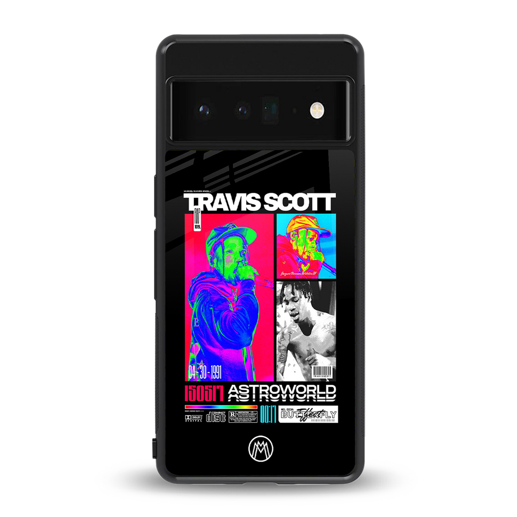 travis scott astroworld back phone cover | glass case for google pixel 6 pro
