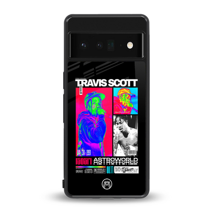 travis scott astroworld back phone cover | glass case for google pixel 6 pro