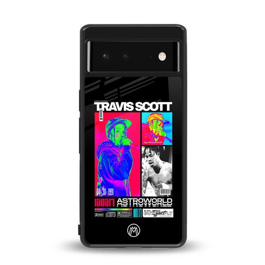 travis scott astroworld back phone cover | glass case for google pixel 6