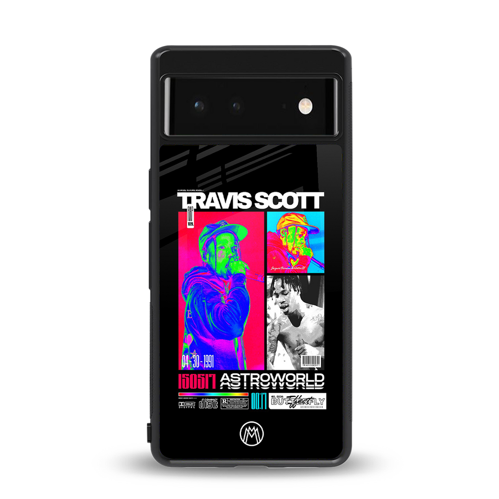 travis scott astroworld back phone cover | glass case for Google Pixel 6A