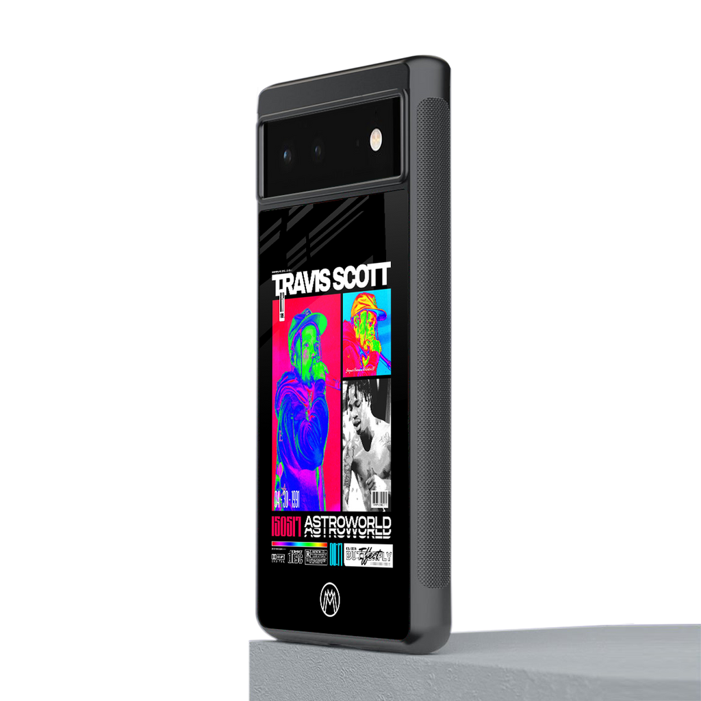 travis scott astroworld back phone cover | glass case for Google Pixel 6A