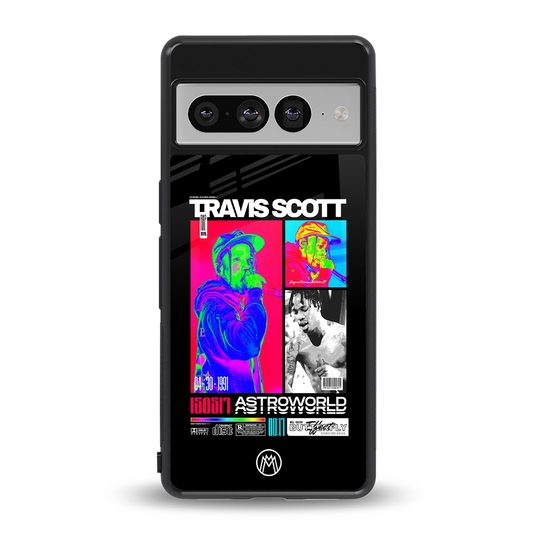 travis scott astroworld back phone cover | glass case for google pixel 7 pro