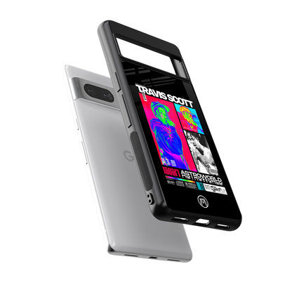travis scott astroworld back phone cover | glass case for Google Pixel 7