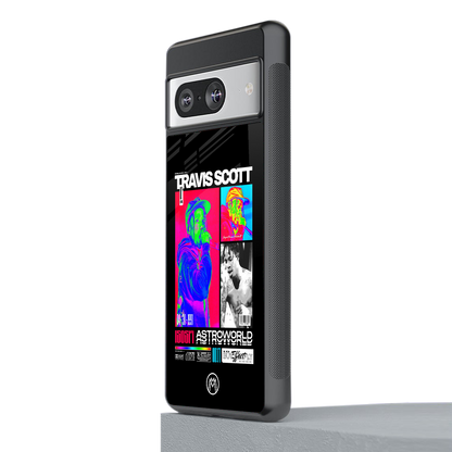 travis scott astroworld back phone cover | glass case for Google Pixel 8