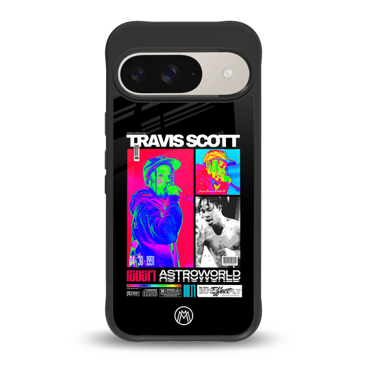 travis scott astroworld back phone cover | glass case for google pixel 9