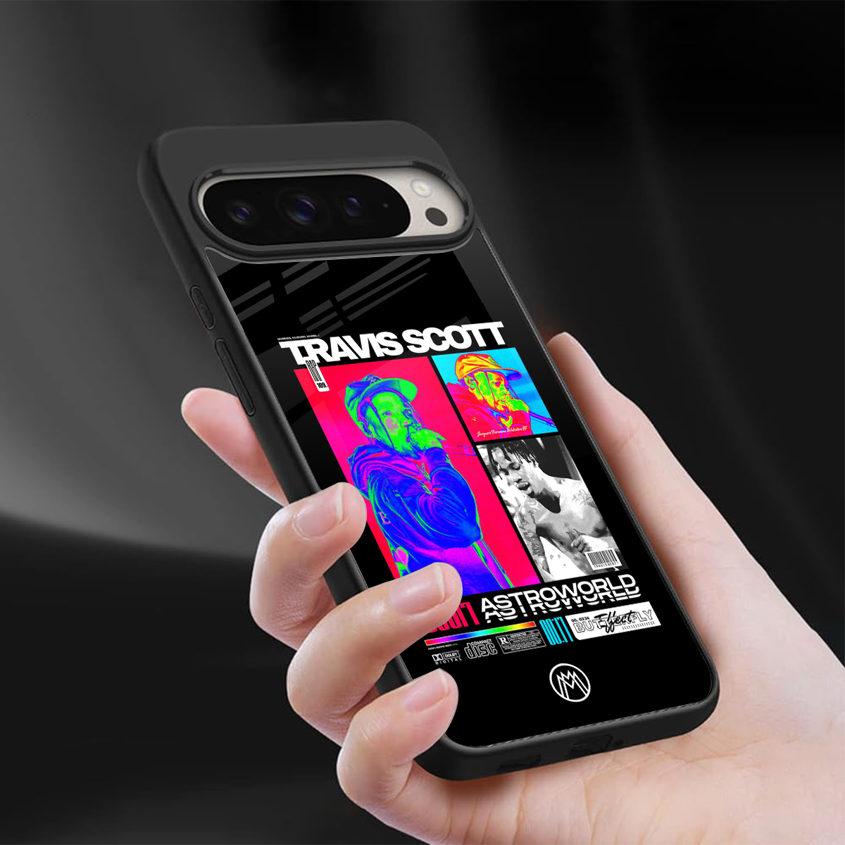 travis scott astroworld back phone cover | glass case for google pixel 9 pro xl