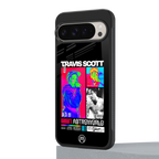 travis scott astroworld back phone cover | glass case for google pixel 9 pro