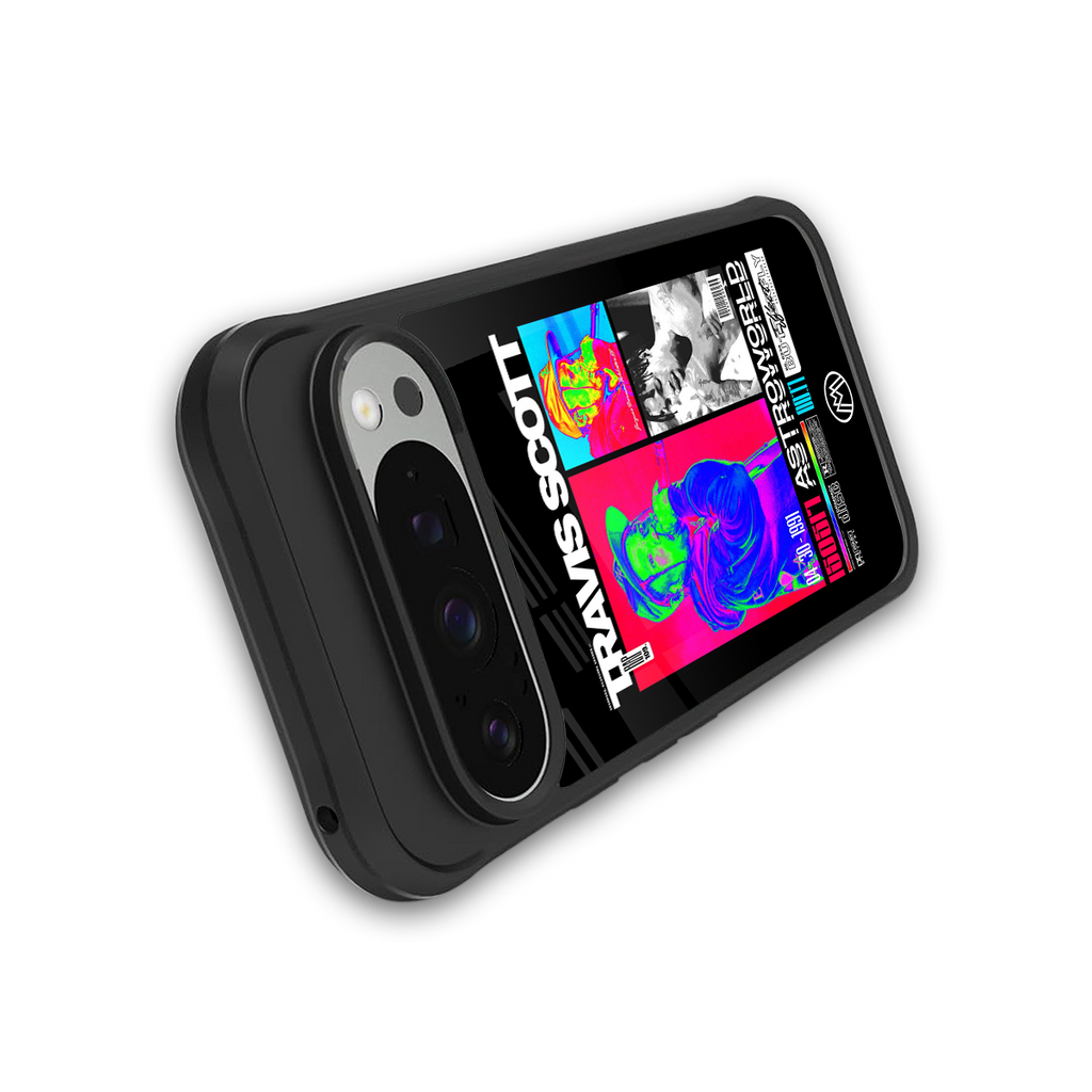 travis scott astroworld back phone cover | glass case for google pixel 9 pro
