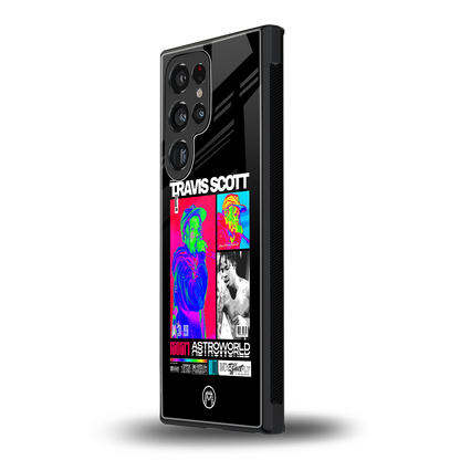 travis scott astroworld back phone cover | glass case for samsung galaxy s23 ultra