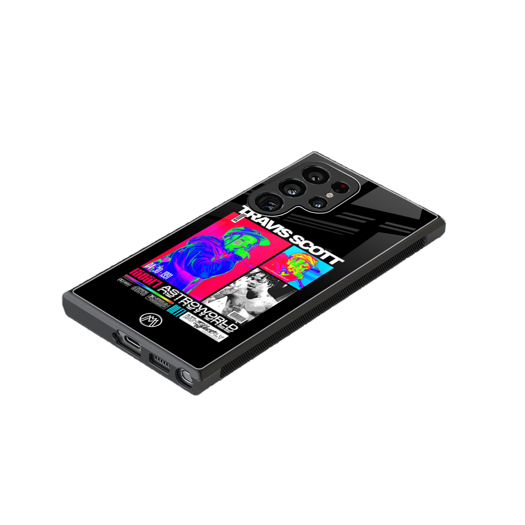 travis scott astroworld back phone cover | glass case for samsung galaxy s23 ultra