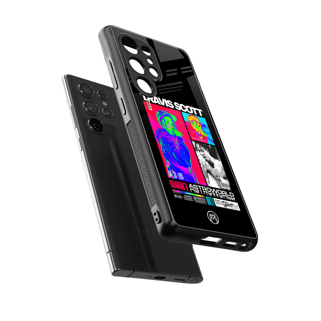 travis scott astroworld back phone cover | glass case for samsung galaxy s25 ultra