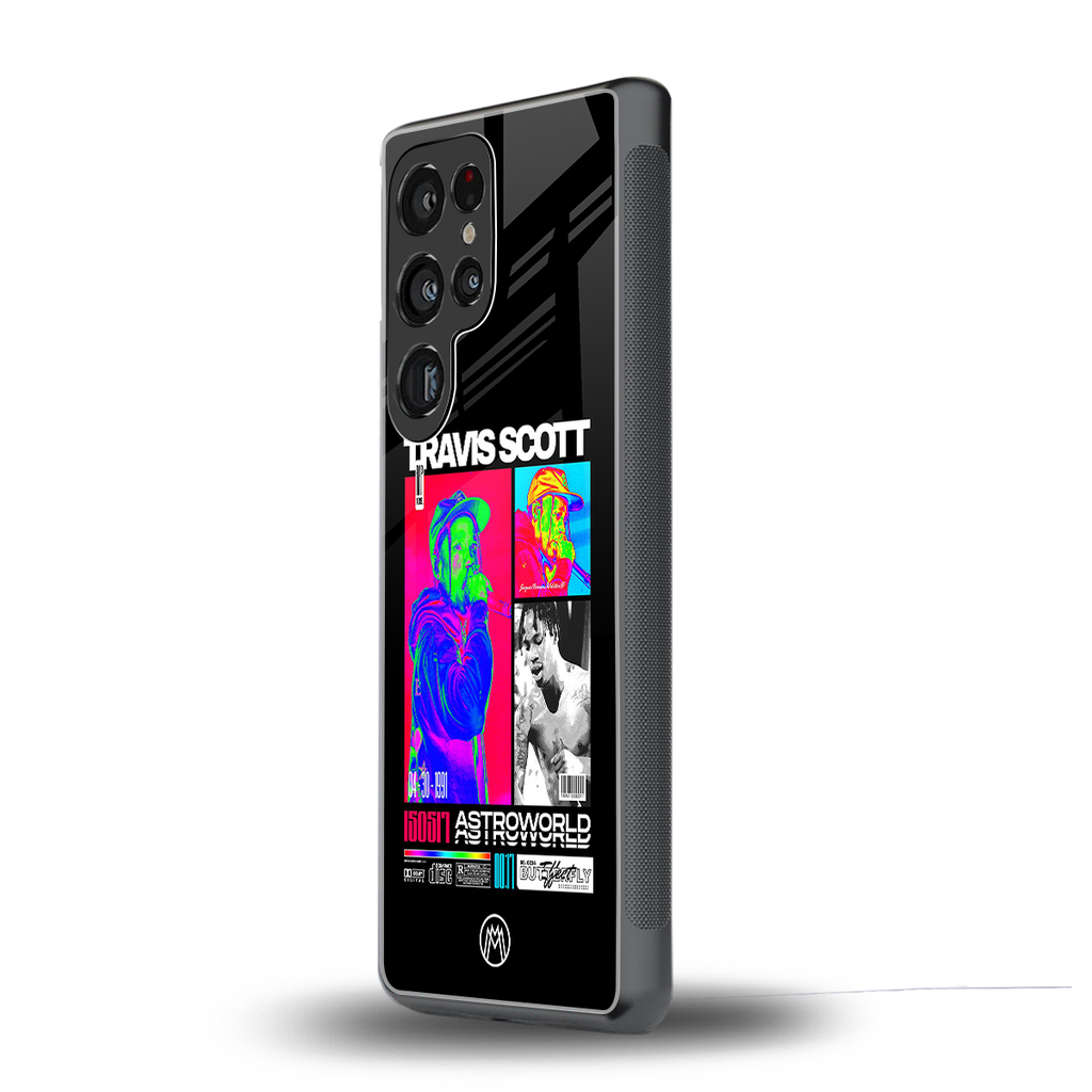 travis scott astroworld back phone cover | glass case for samsung galaxy s25 ultra