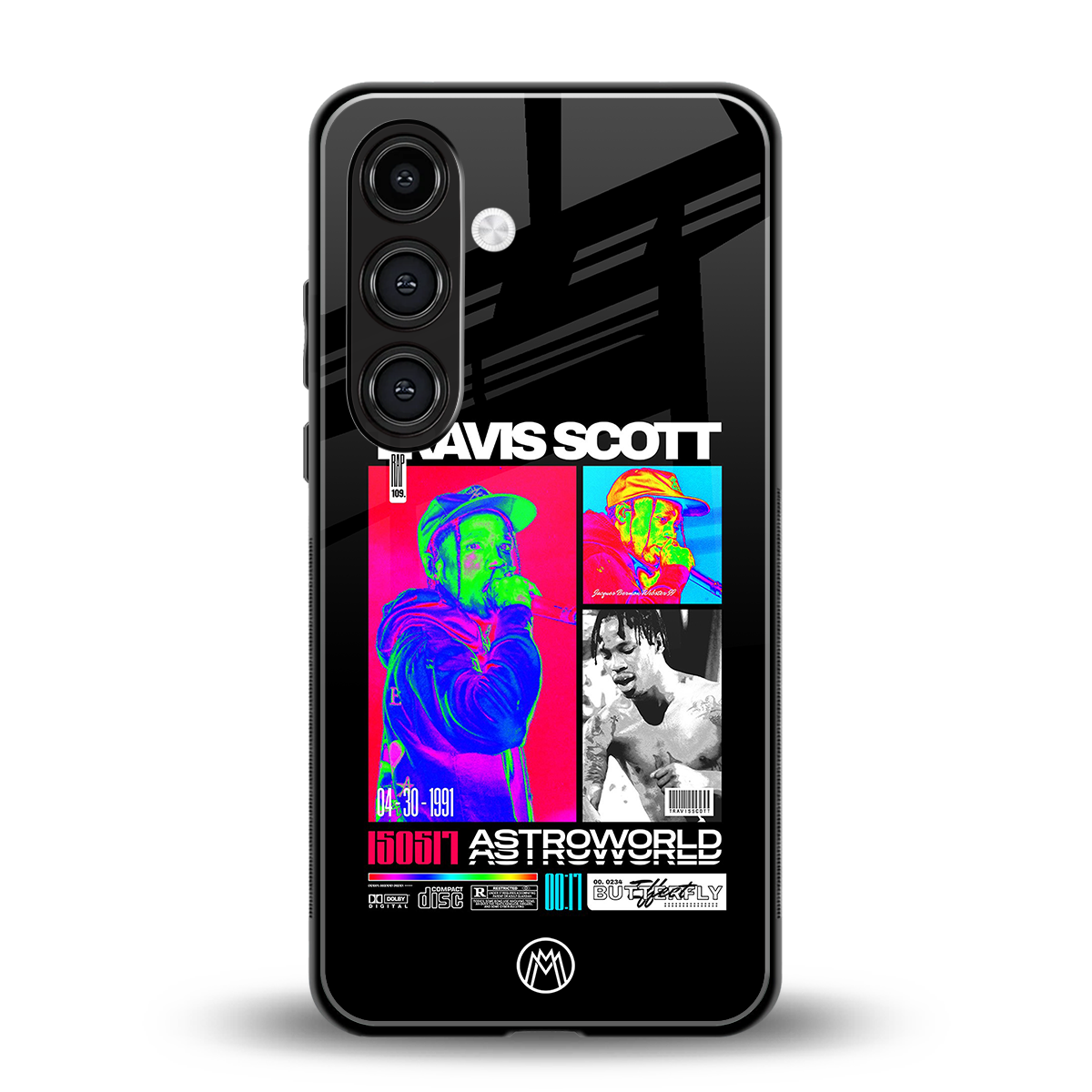 travis scott astroworld back phone cover | glass case for samsung galaxy s23 plus