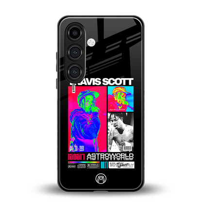 travis scott astroworld back phone cover | glass case for samsung galaxy s23 plus