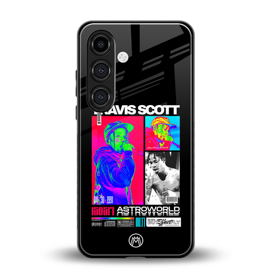 travis scott astroworld back phone cover | glass case for samsung galaxy s23