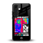 travis scott astroworld back phone cover | glass case for samsung galaxy s24 fe