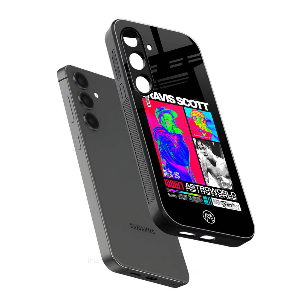 travis scott astroworld back phone cover | glass case for samsung galaxy s24 plus