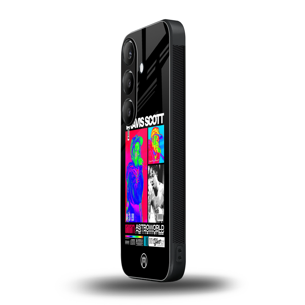 travis scott astroworld back phone cover | glass case for samsung galaxy s24