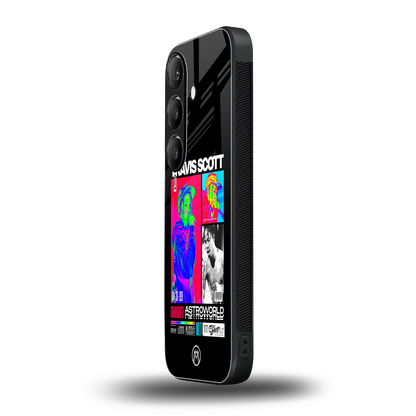 travis scott astroworld back phone cover | glass case for samsung galaxy s23 plus