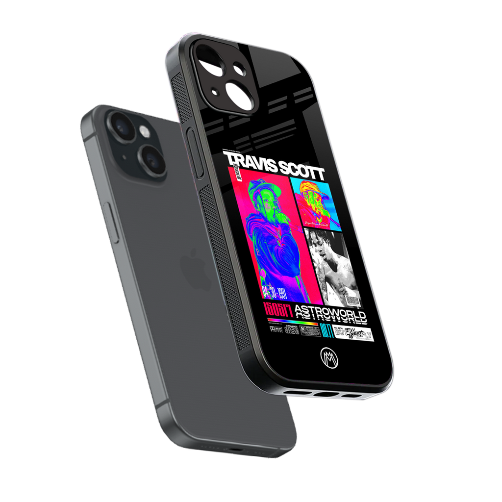 travis scott astroworld back phone cover | glass case for iphone 15