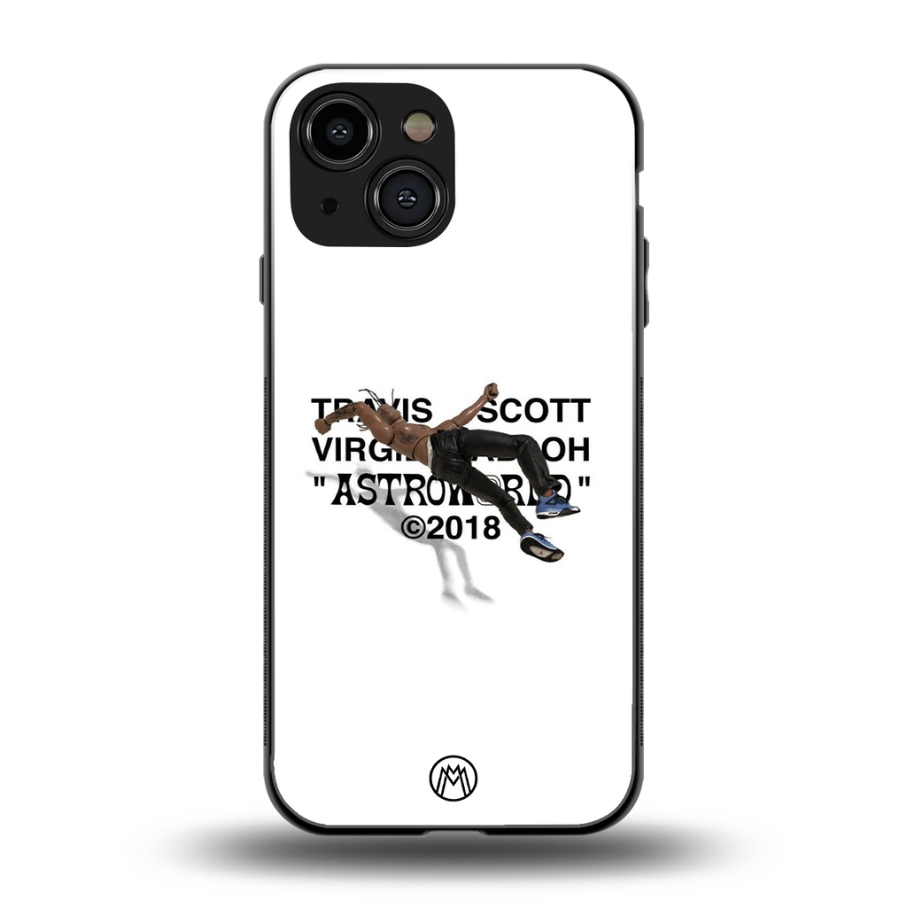 travis scott back phone cover | glass case for iphone 13 mini