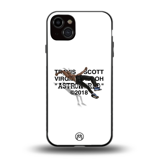 travis scott back phone cover | glass case for iphone 15 plus