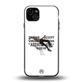 travis scott back phone cover | glass case for iphone 14 plus