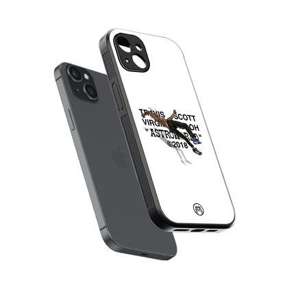 travis scott back phone cover | glass case for iphone 14 plus