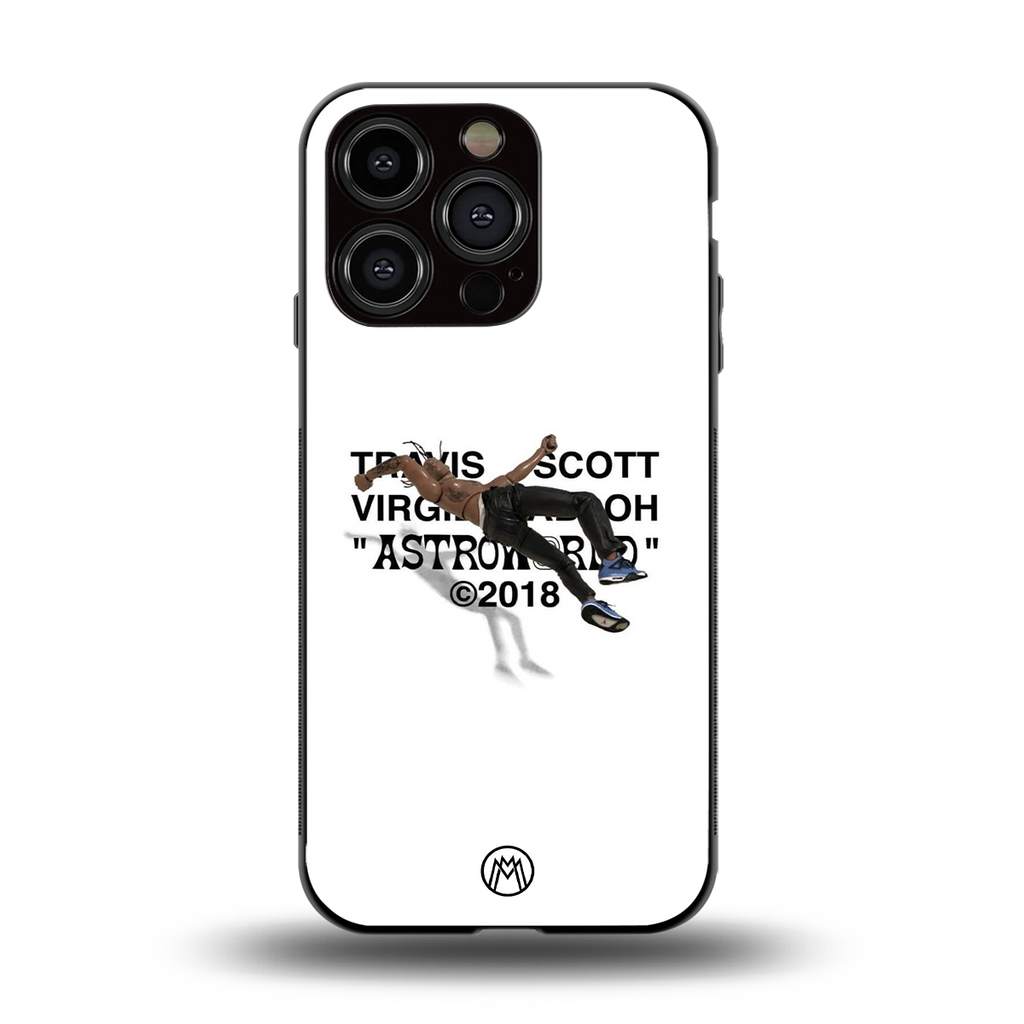 travis scott back phone cover | glass case for iphone 14 pro