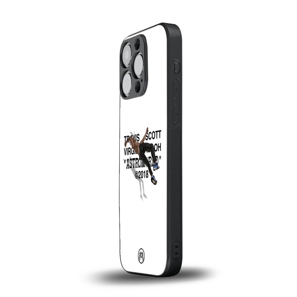 travis scott back phone cover | glass case for iphone 14 pro