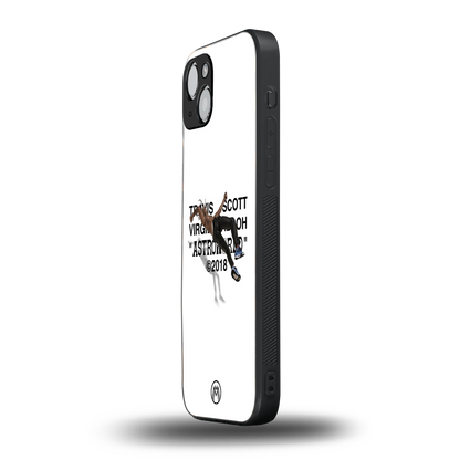travis scott back phone cover | glass case for iphone 15
