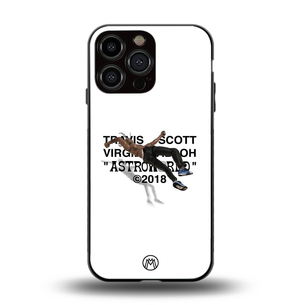 travis scott back phone cover | glass case for iphone 16 pro max