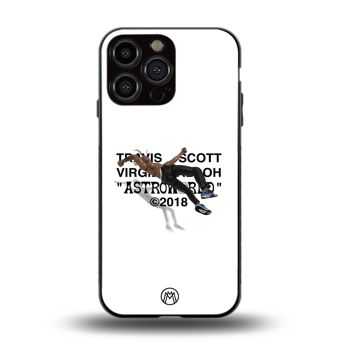 travis scott back phone cover | glass case for iphone 16 pro max