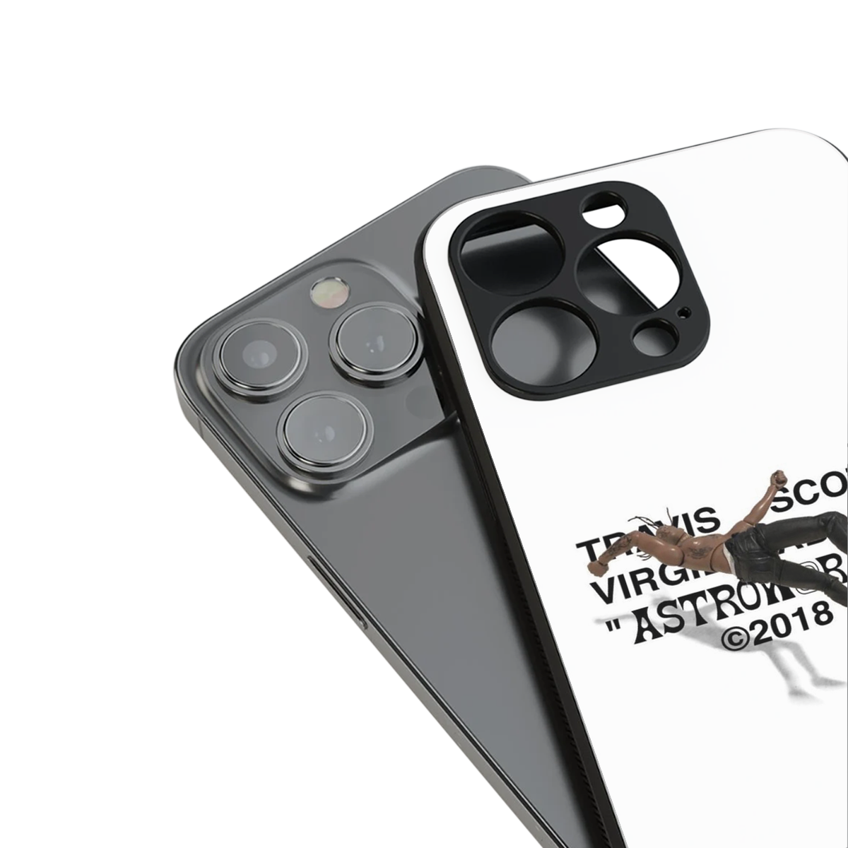 travis scott back phone cover | glass case for iphone 13 pro