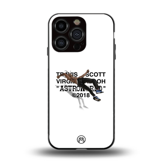 travis scott back phone cover | glass case for iphone 16 pro