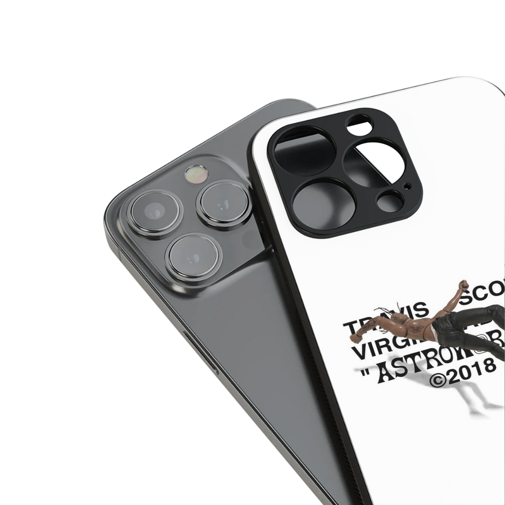 travis scott back phone cover | glass case for iphone 16 pro max