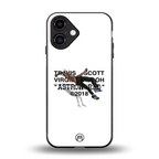 travis scott back phone cover | glass case for iphone 16