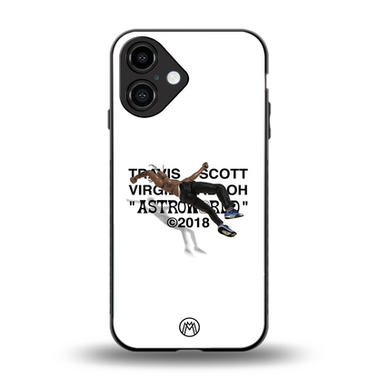 travis scott back phone cover | glass case for iphone 16