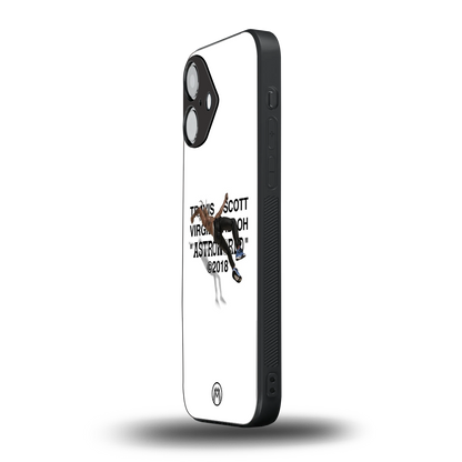travis scott back phone cover | glass case for iphone 16