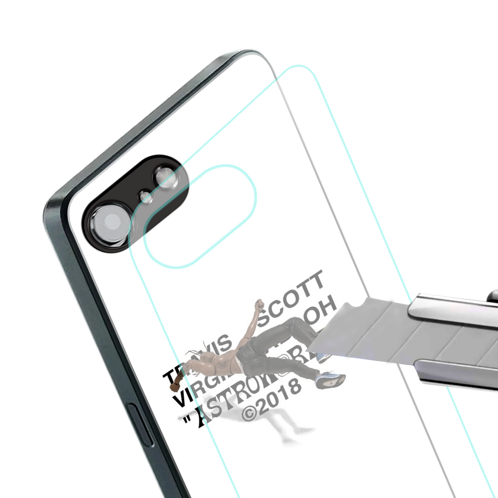 travis scott back phone cover | glass case for iphone 16e