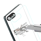 travis scott back phone cover | glass case for iphone 16e