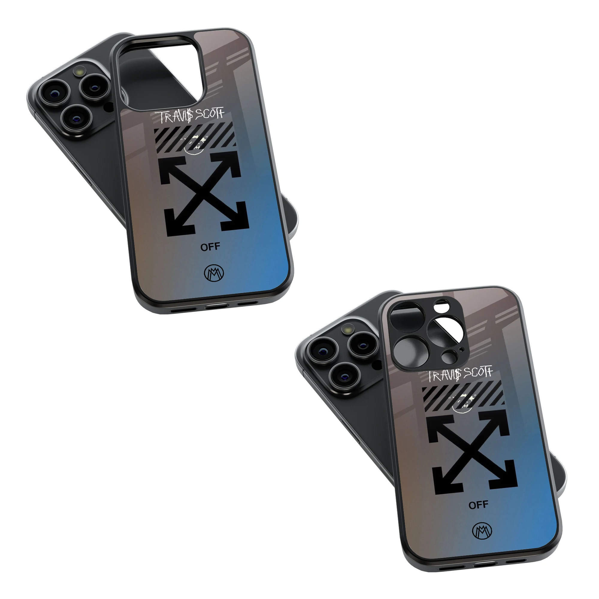 Trendy Glass Back Mobile Case for iPhone, Samsung, Redmi, OnePlus, Google Pixel, Motorola