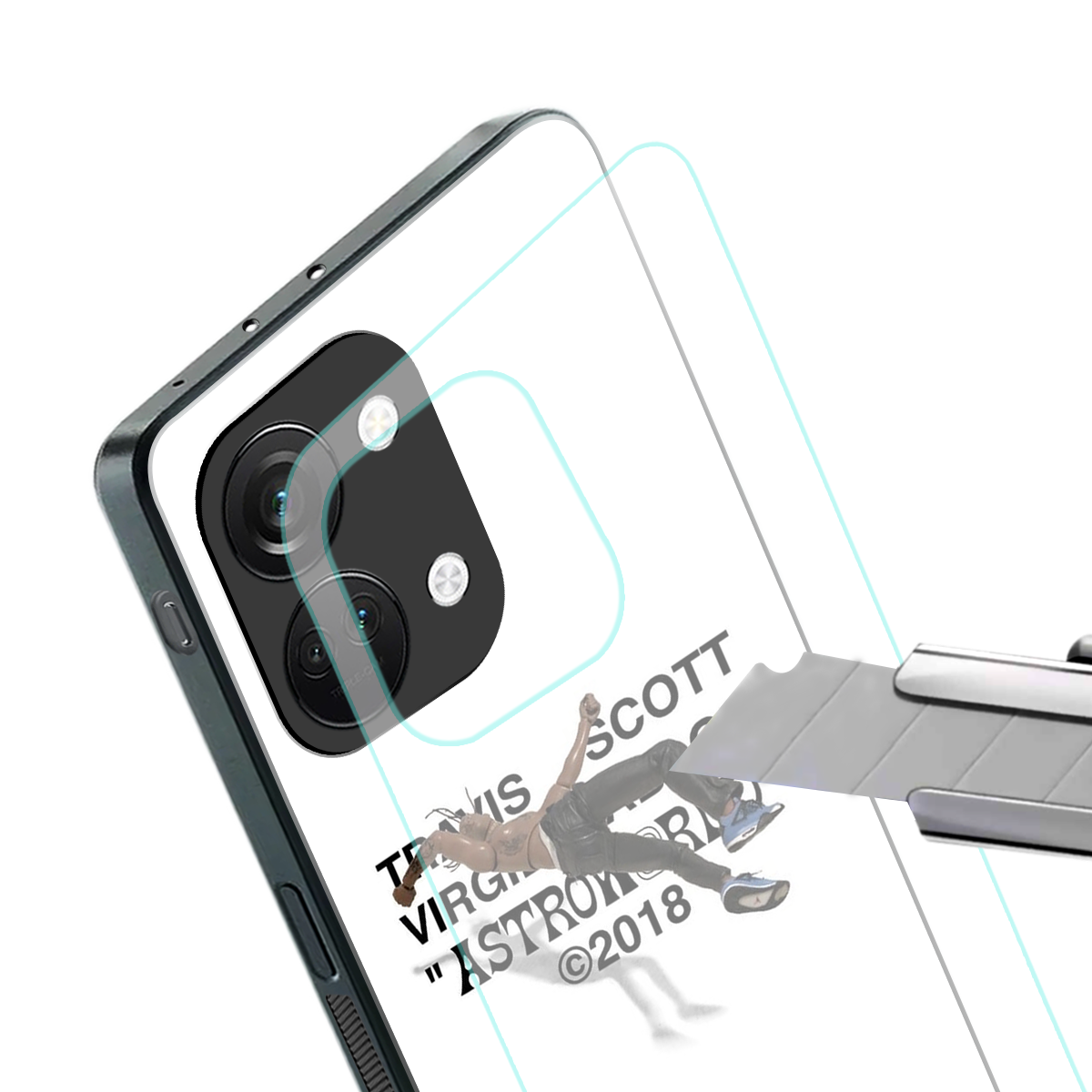 travis scott back phone cover | glass case for oneplus nord 3