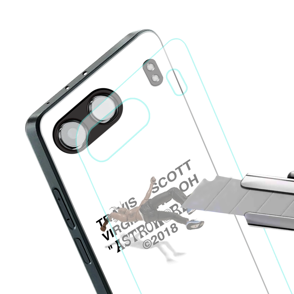 travis scott back phone cover | glass case for oneplus nord 4