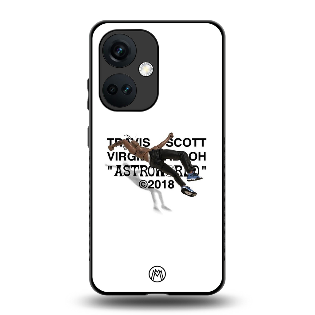 travis scott back phone cover | glass case for oneplus nord ce 3