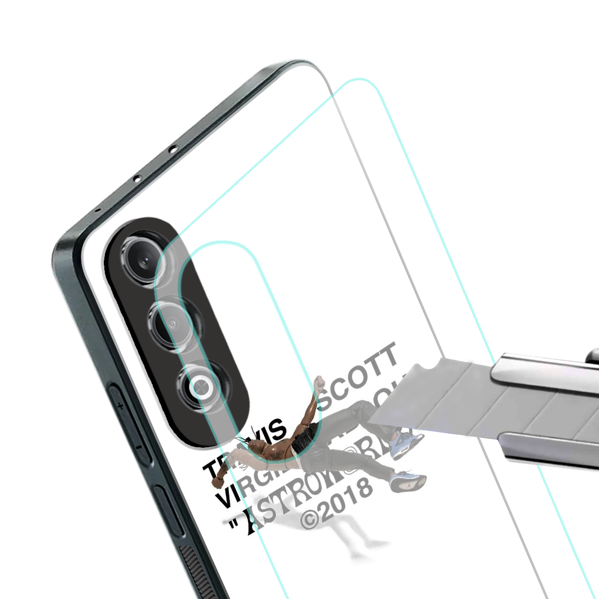 travis scott back phone cover | glass case for oneplus nord ce 4