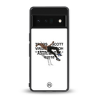 travis scott back phone cover | glass case for google pixel 6 pro