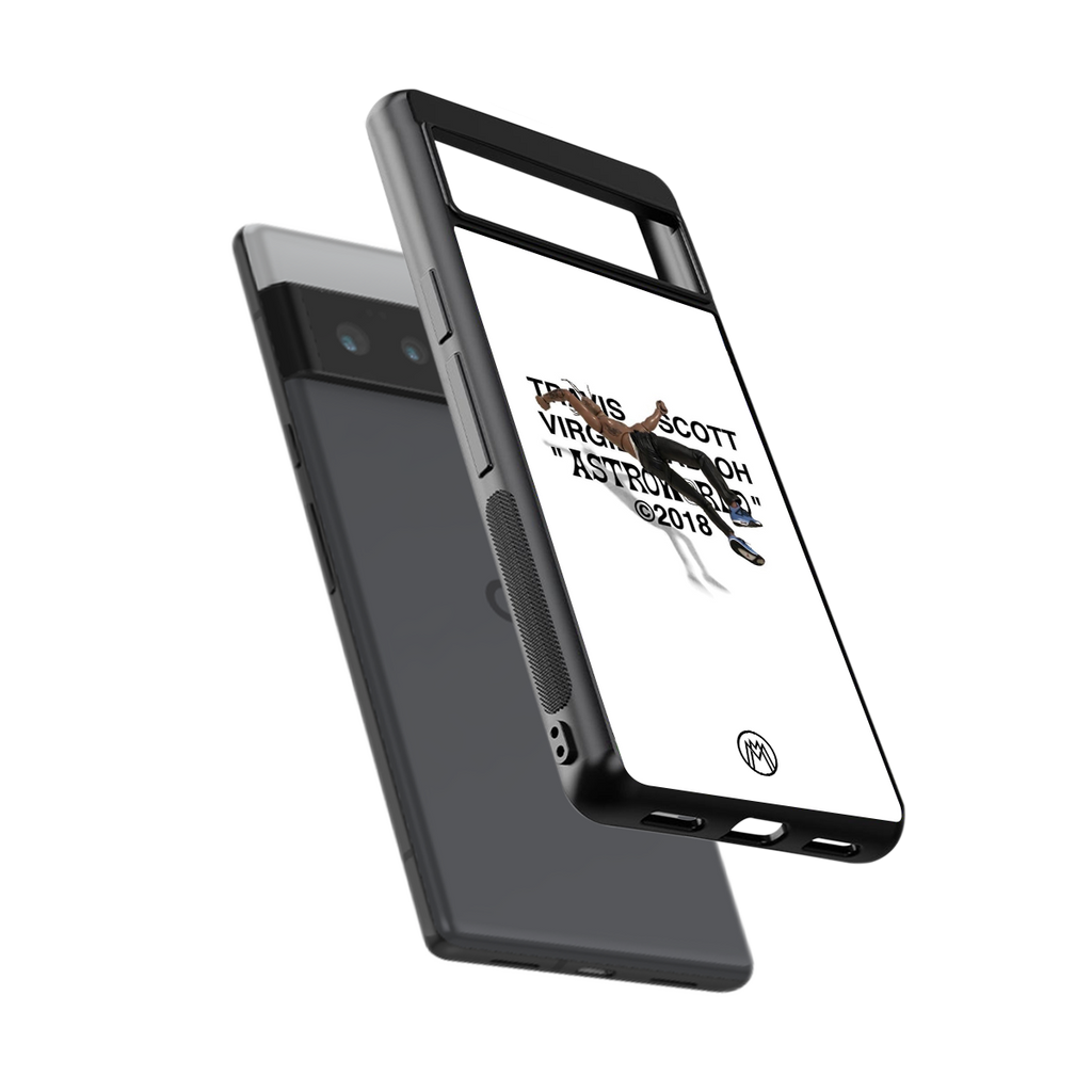 travis scott back phone cover | glass case for google pixel 6 pro