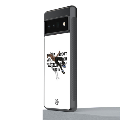 travis scott back phone cover | glass case for google pixel 6 pro